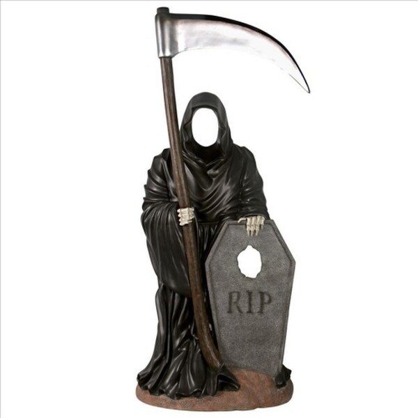 Grim Reaper Photo Op Statue